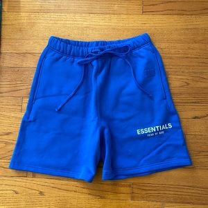 Fear of God Essentials blue shorts